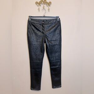 Mod X Faux Leather Black Straight Leg Pants. Size 10